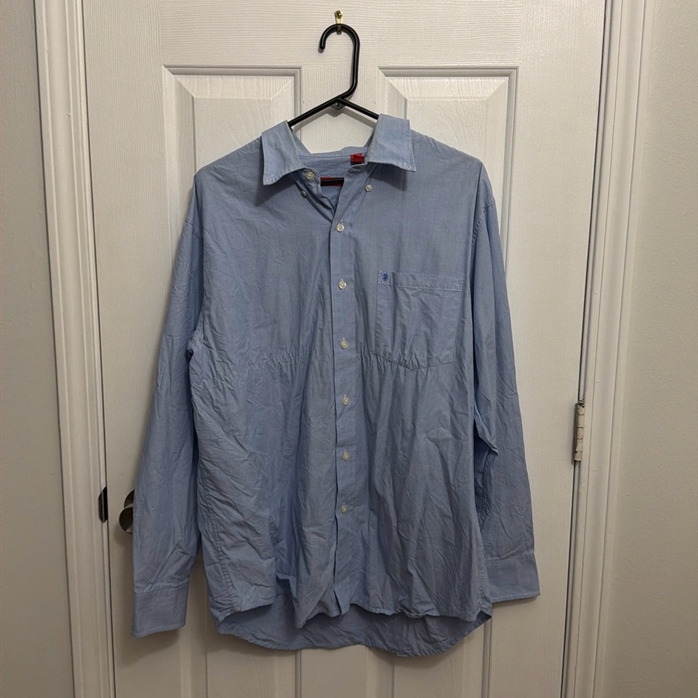 Izod Light Blue Men's Dress Shirt